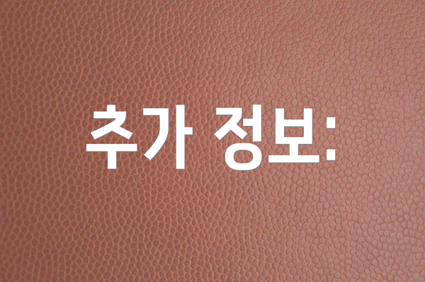 추가 정보: