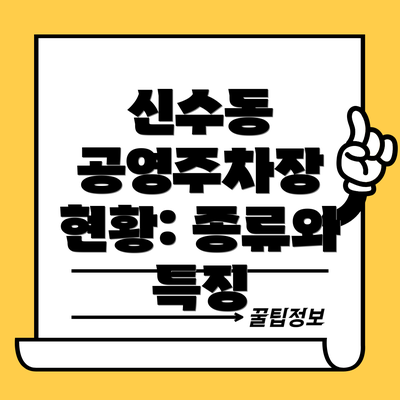 신수동 공영주차장 현황: 종류와 특징