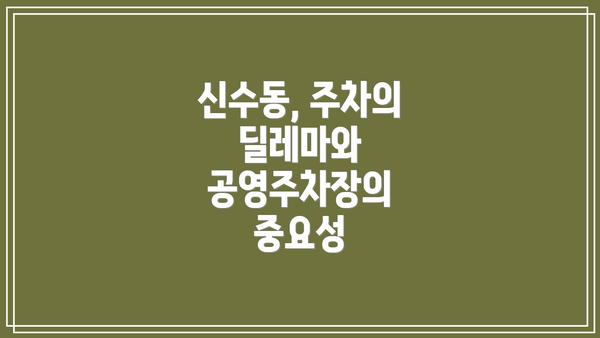 신수동, 주차의 딜레마와 공영주차장의 중요성