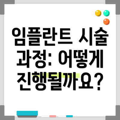 임플란트 시술 과정: 어떻게 진행될까요?