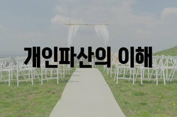 개인파산의 이해