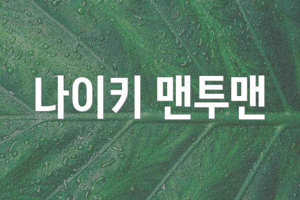 나이키 맨투맨