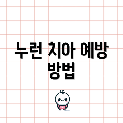 누런 치아 예방 방법