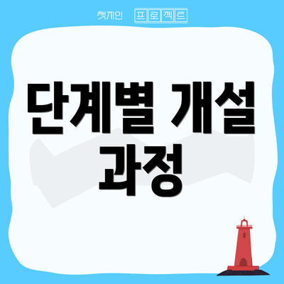 단계별 개설 과정