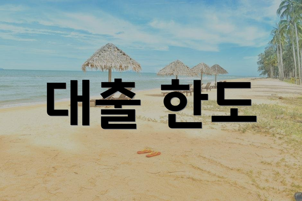 대출 한도