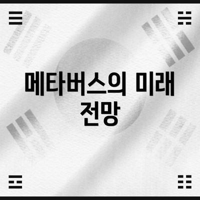 메타버스의 미래 전망