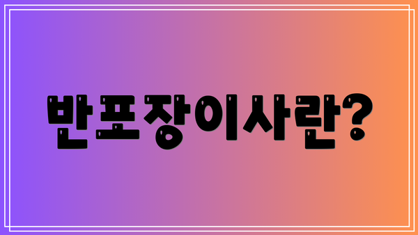 반포장이사란?