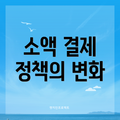 소액 결제 정책의 변화