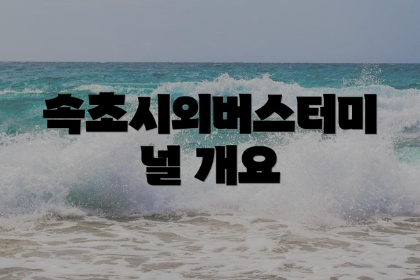 속초시외버스터미널 개요