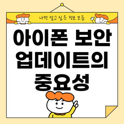 아이폰 보안 업데이트의 중요성