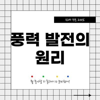 풍력 발전의 원리