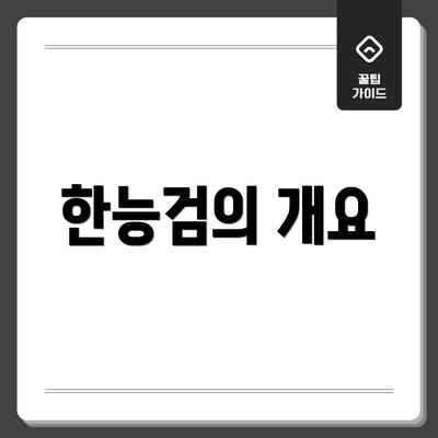 한능검의 개요