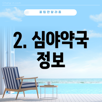 2. 심야약국 정보