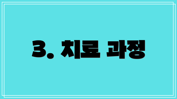 3. 치료 과정
