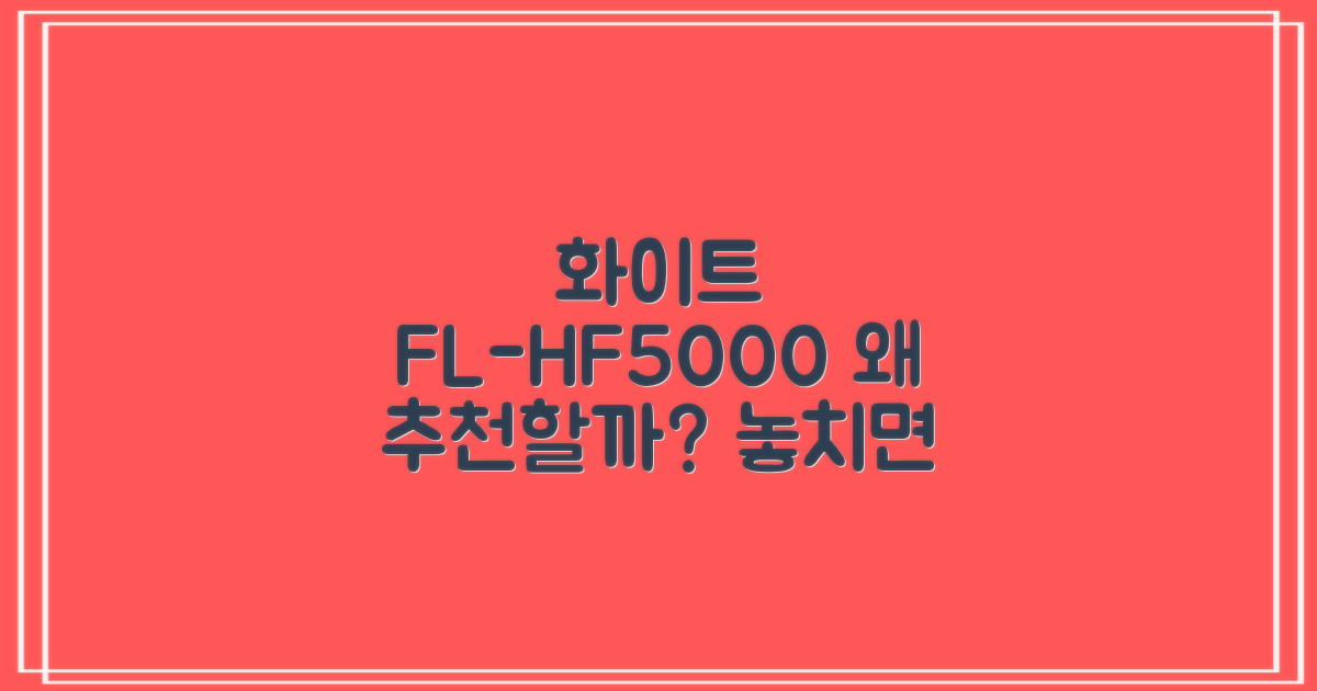 화이트 FL-HF5000, 왜 추천할까?