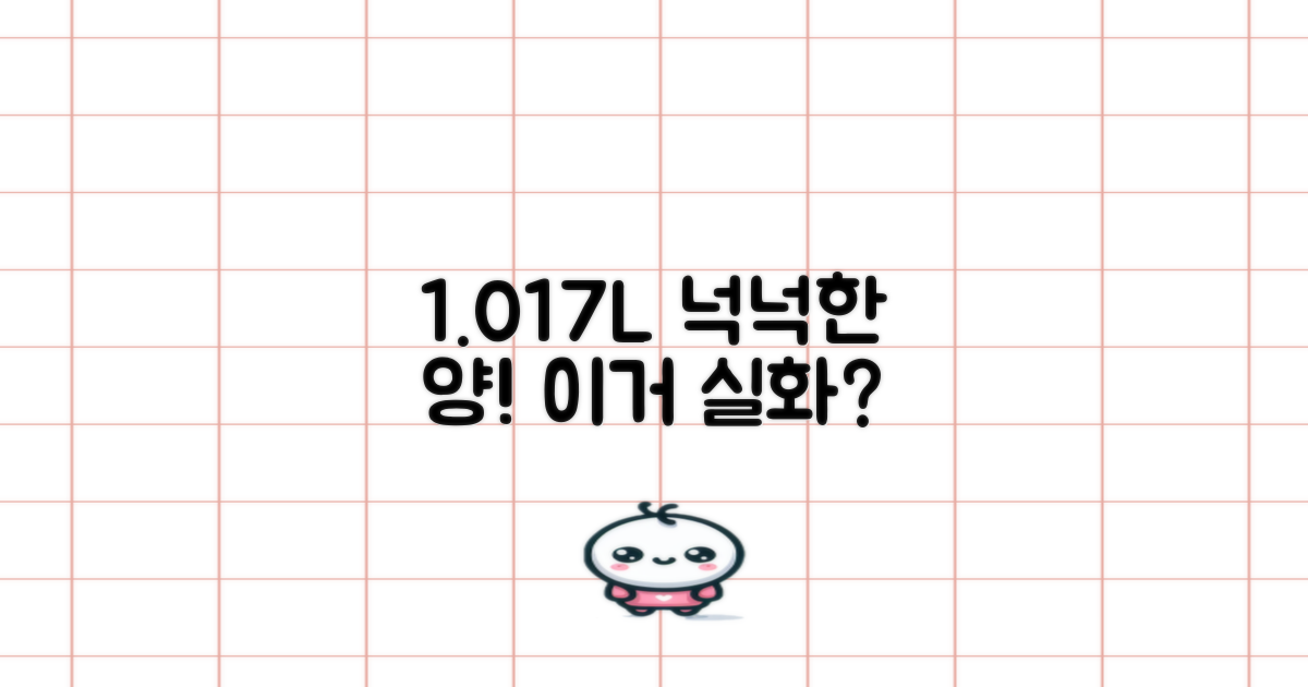 1.017L, 넉넉한 양