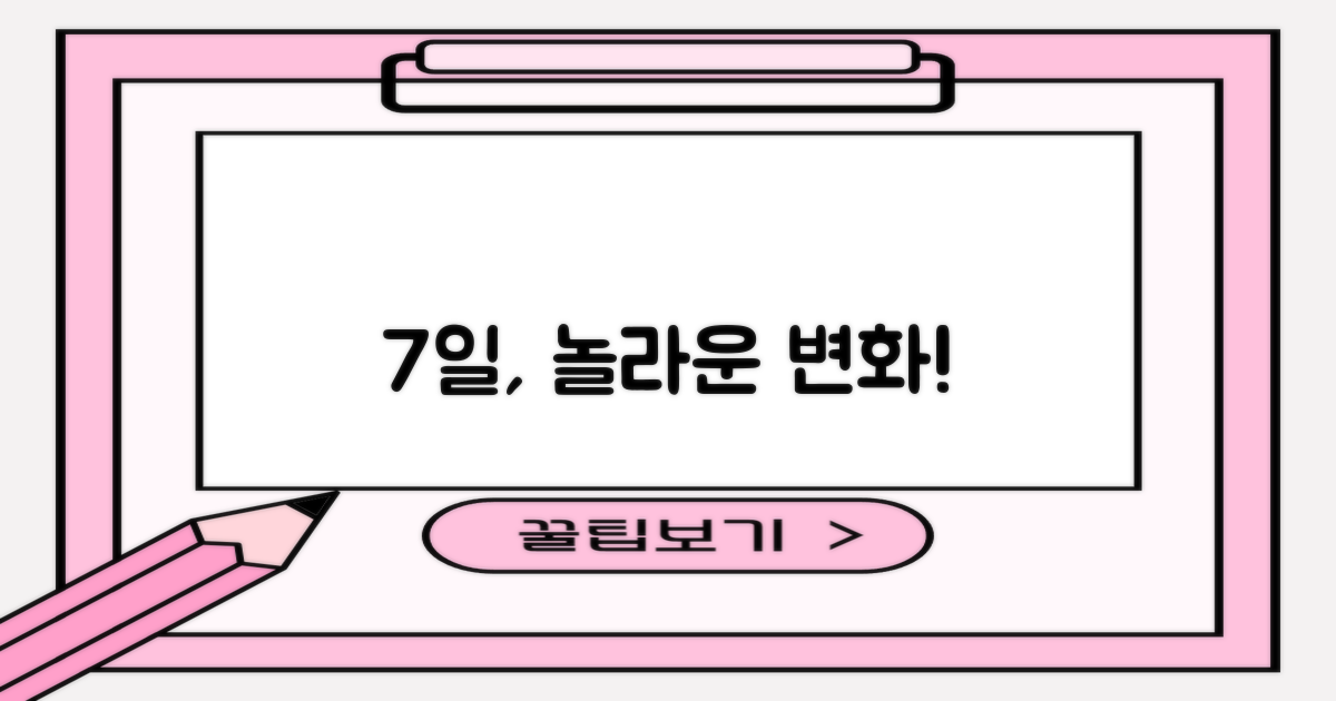 7일간의 변화