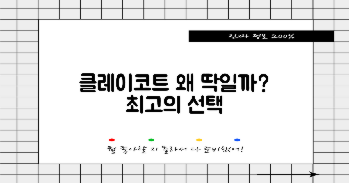 클레이코트, 왜 이 신발이 딱일까?