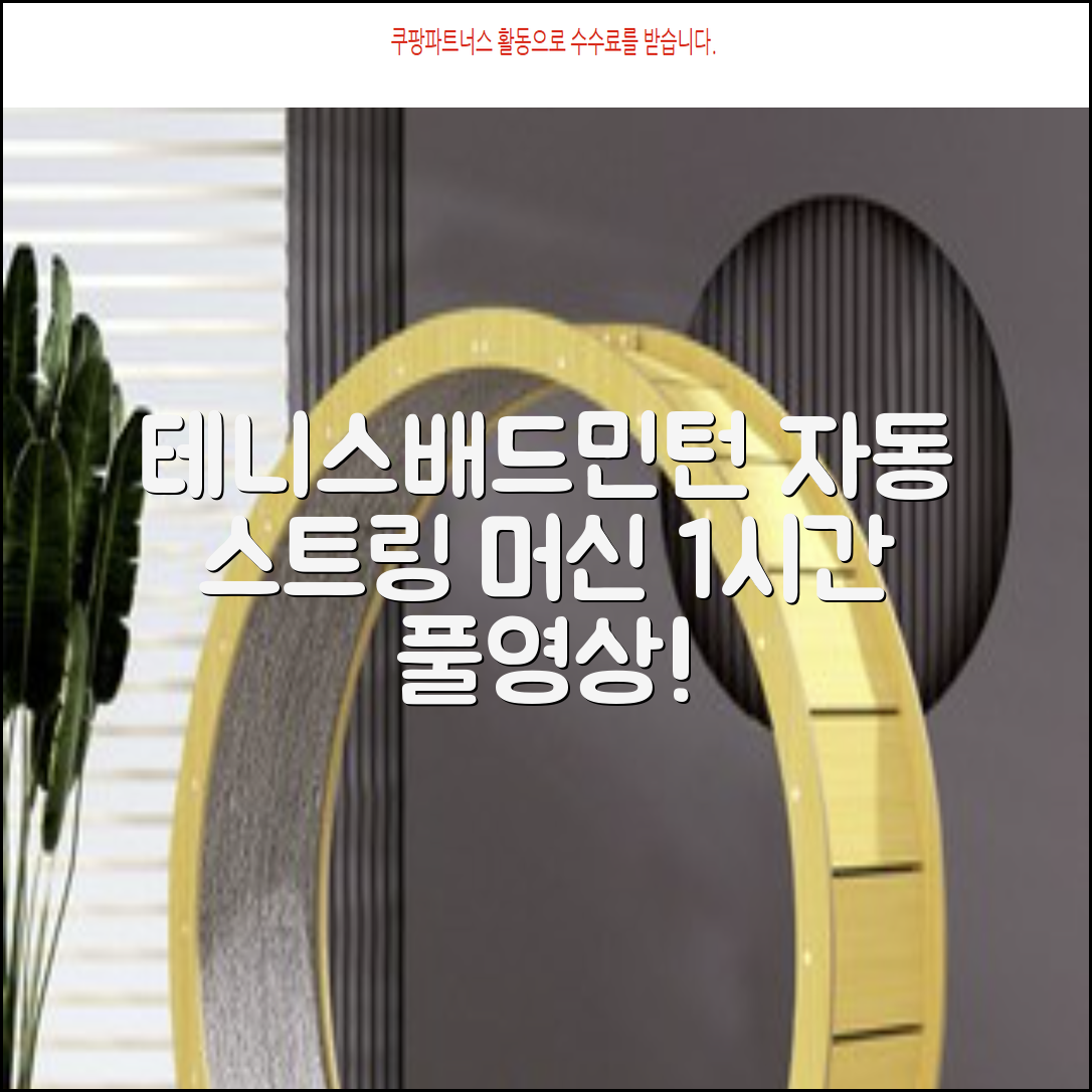 테니스 배드민턴 자동 스트링 머신 라켓 거트 줄교체 1시간풀영상제공, 1개, GLS-16402 추천 리뷰